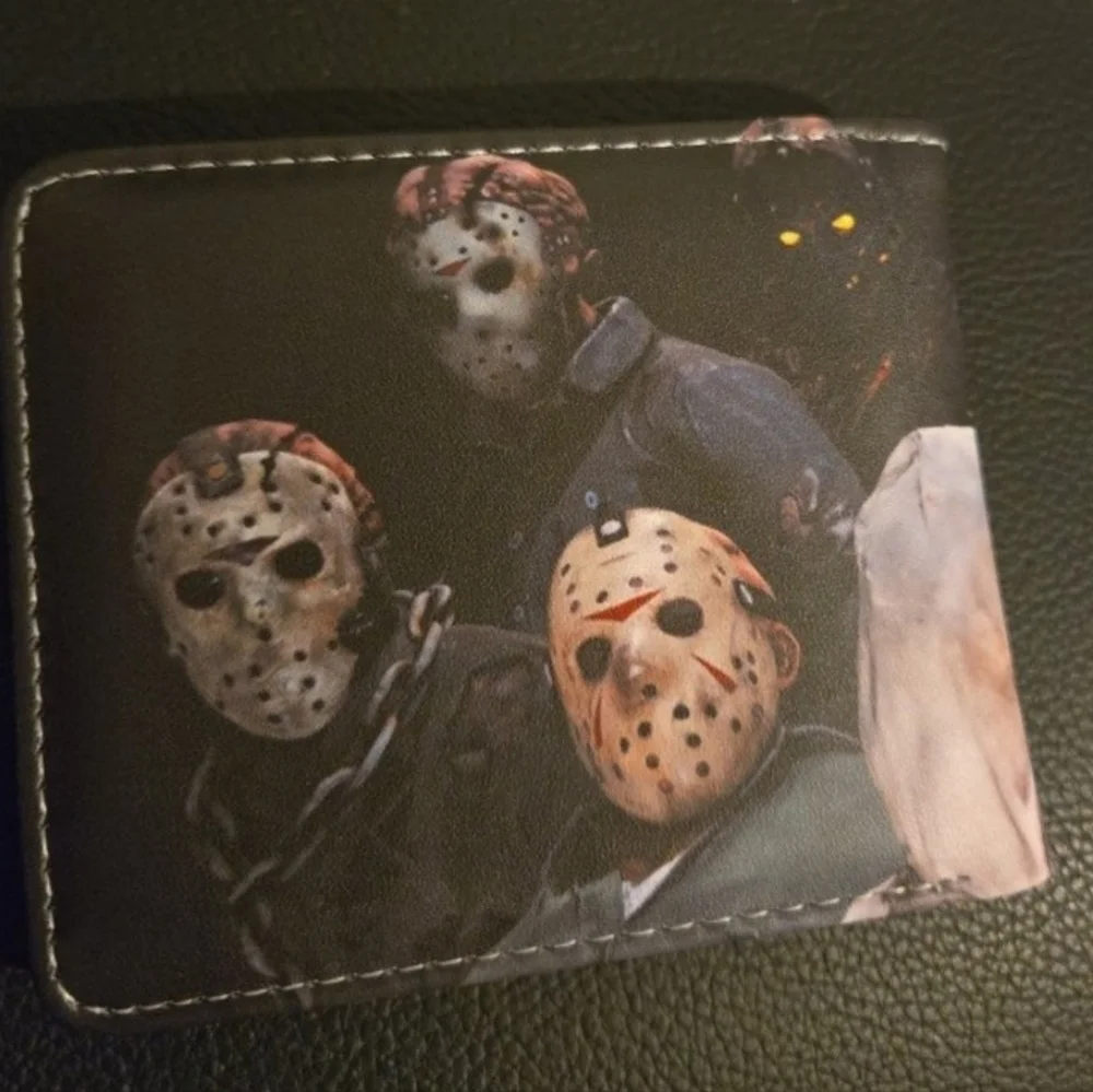 New jason vorhees Friday the 13th Halloween horror anime manga leather wallet